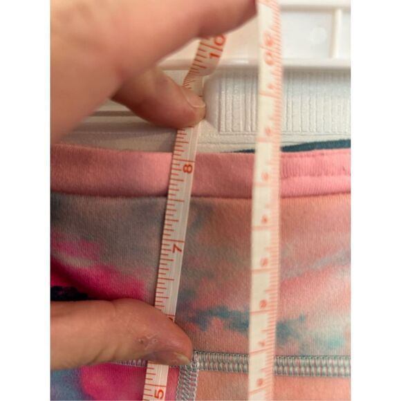 Ivivva by Lululemon rhythmic tights size 12 mountain cloud print - Picture 6 of 9